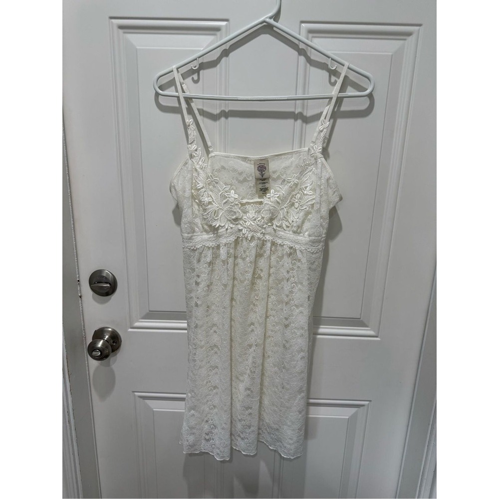 In Bloom Ivory Lace Floral Chemise Slip
